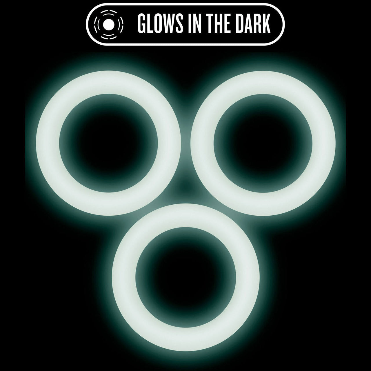 Performance VS2 Pure Premium Small Silicone Cock Rings By Blush Novelties - Glow-In-The-Dark White