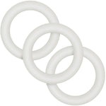 Performance VS2 Pure Premium Small Silicone Cock Rings By Blush Novelties - Glow-In-The-Dark White