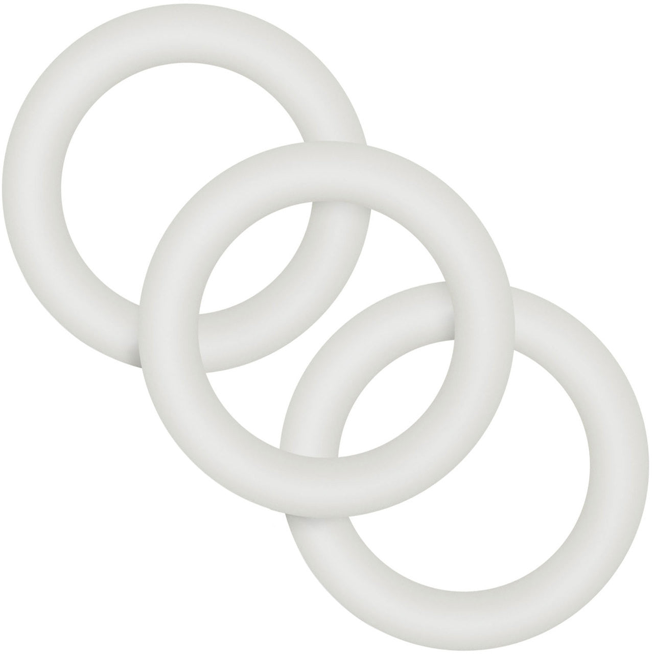 Performance VS2 Pure Premium Small Silicone Cock Rings By Blush Novelties - Glow-In-The-Dark White
