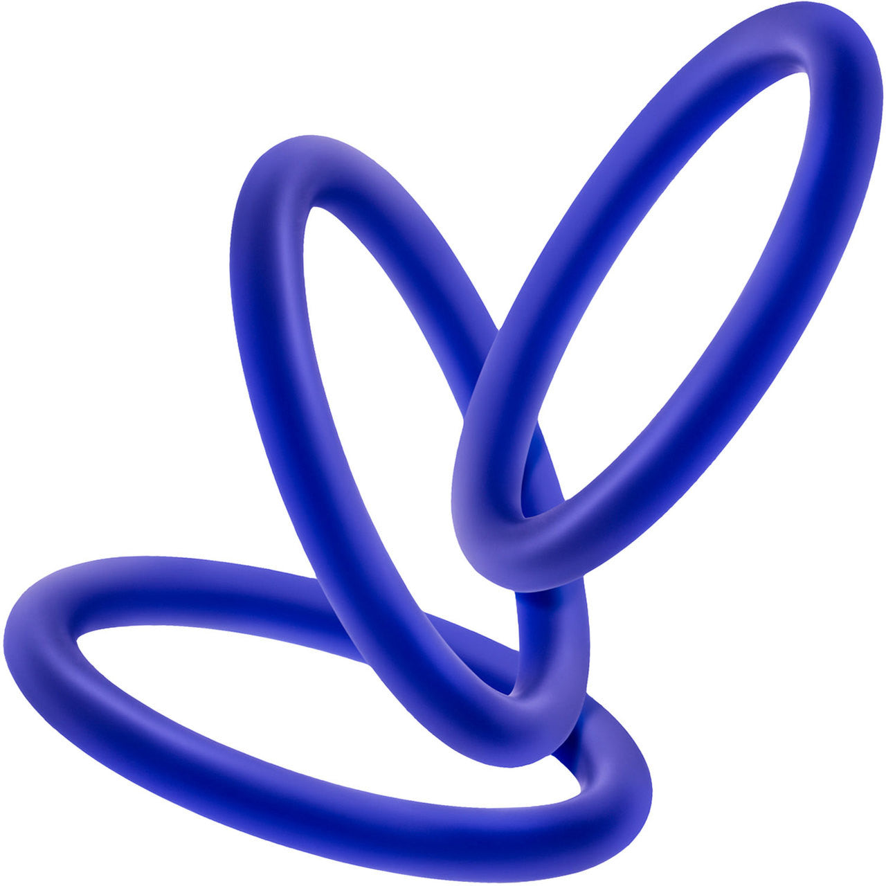 Performance VS1 Pure Premium Medium Silicone Cock Rings By Blush Novelties - Indigo