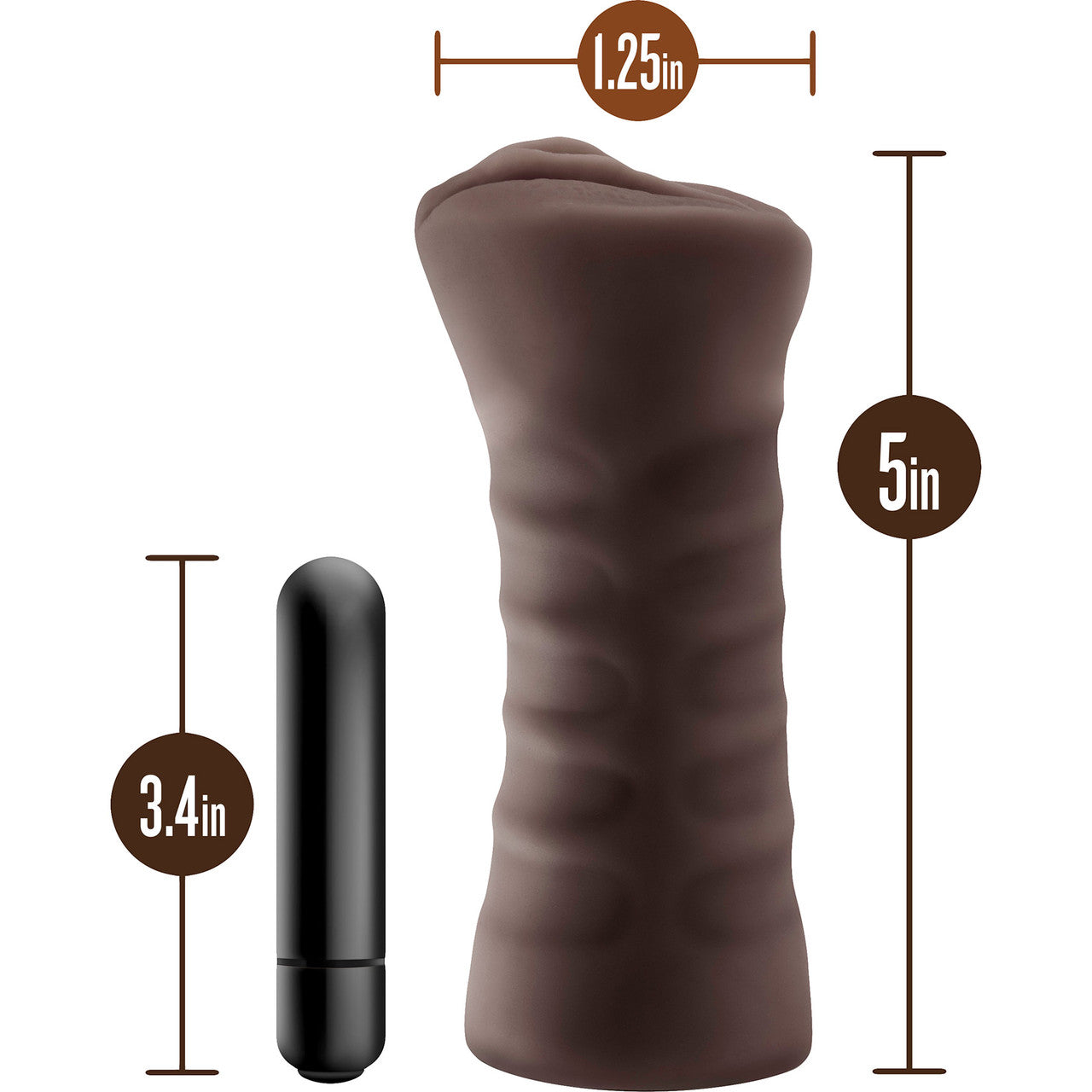 Hot Chocolate Brianna Pussy Shaped Penis Masturbator By Blush