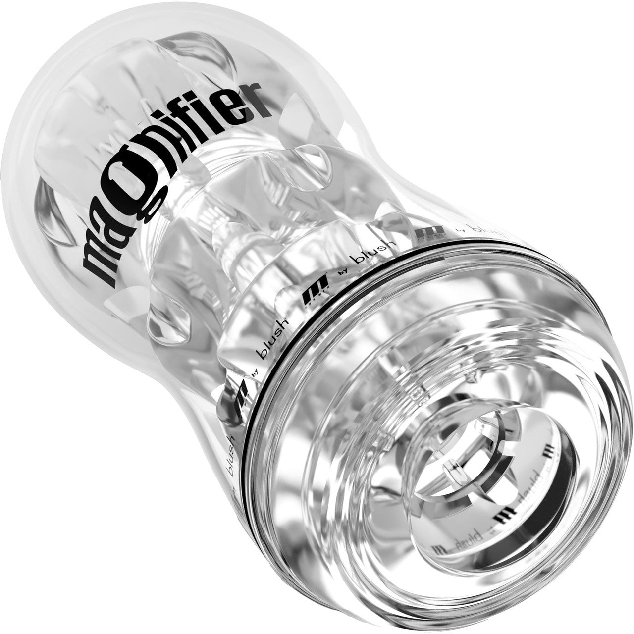 M For Men Soft And Wet Magnifier Open Ended Multi Chambered Stroker Penis Masturbator By Blush