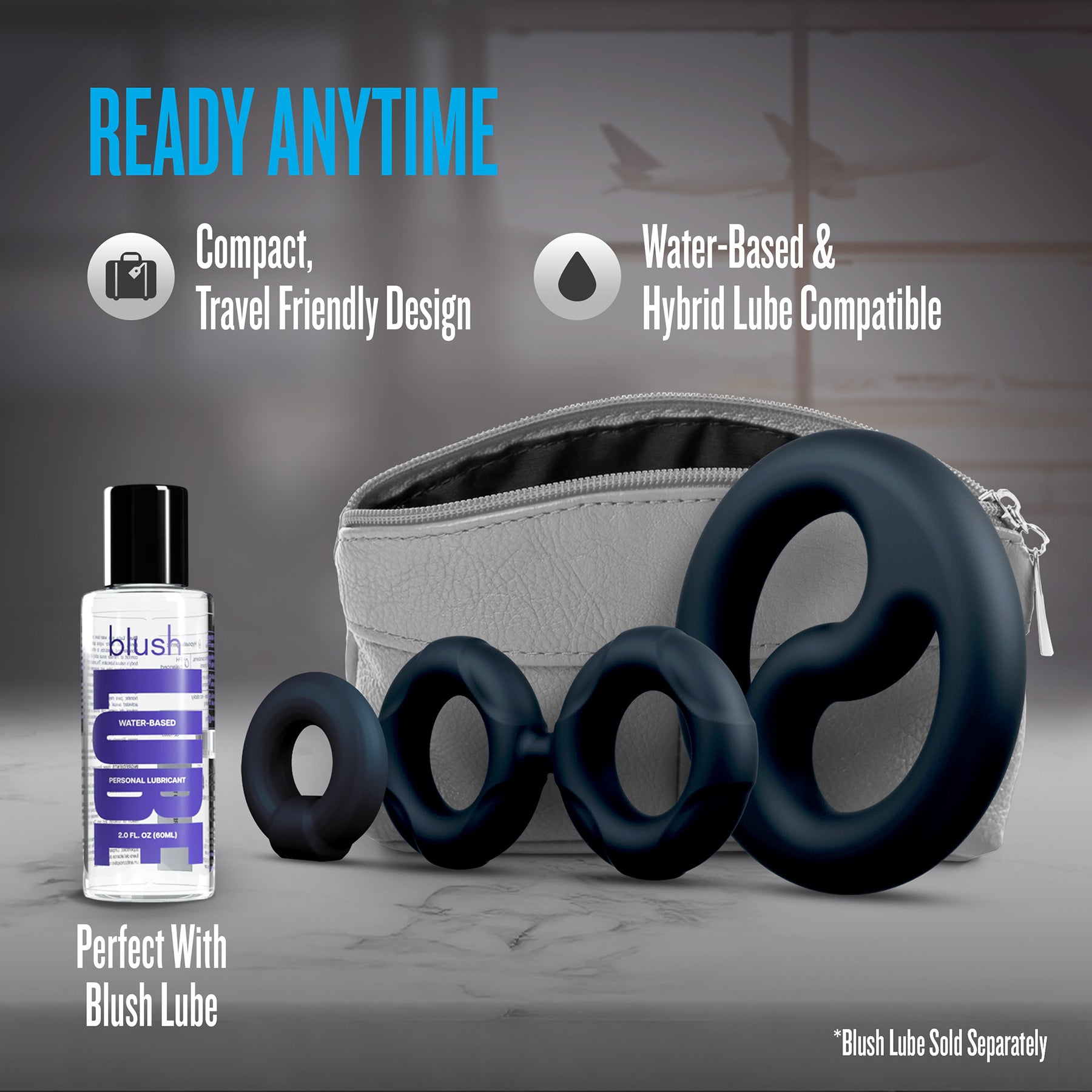 Performance Plus Throttle 3 Piece Silicone Cock Ring Set By Blush