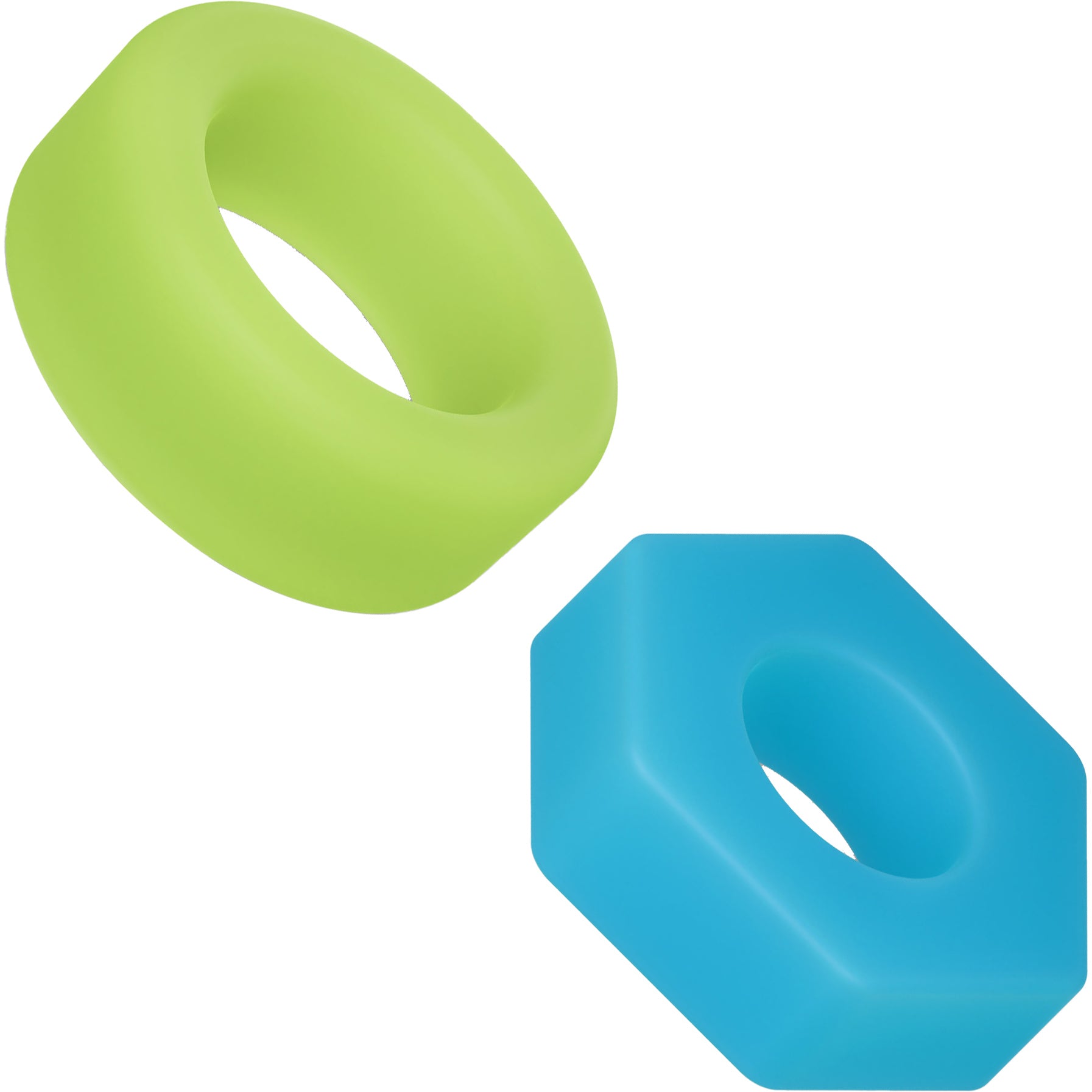 Performance Plus Flash Silicone Glow-in-the-Dark 3 Piece Cock Ring Set By Blush
