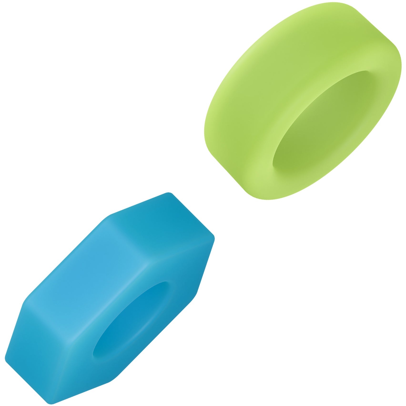 Performance Plus Flash Silicone Glow-in-the-Dark 3 Piece Cock Ring Set By Blush
