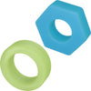 Performance Plus Flash Silicone Glow-in-the-Dark 3 Piece Cock Ring Set By Blush