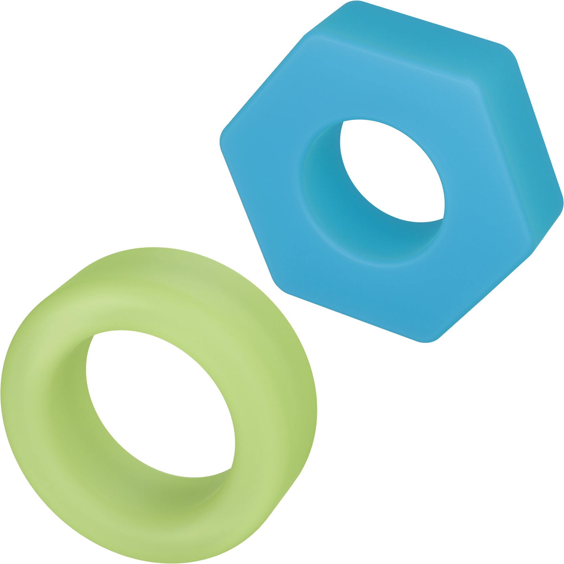 Performance Plus Flash Silicone Glow-in-the-Dark 3 Piece Cock Ring Set By Blush