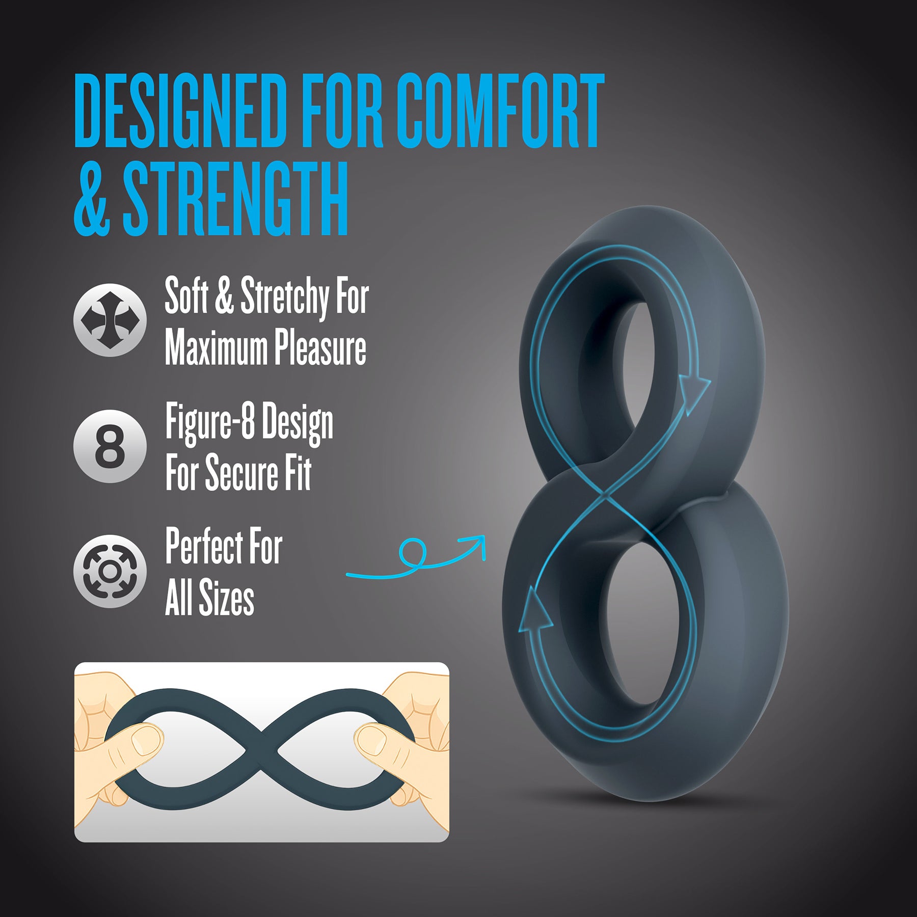 Performance Plus Launch Silicone Cock & Ball Strap By Blush