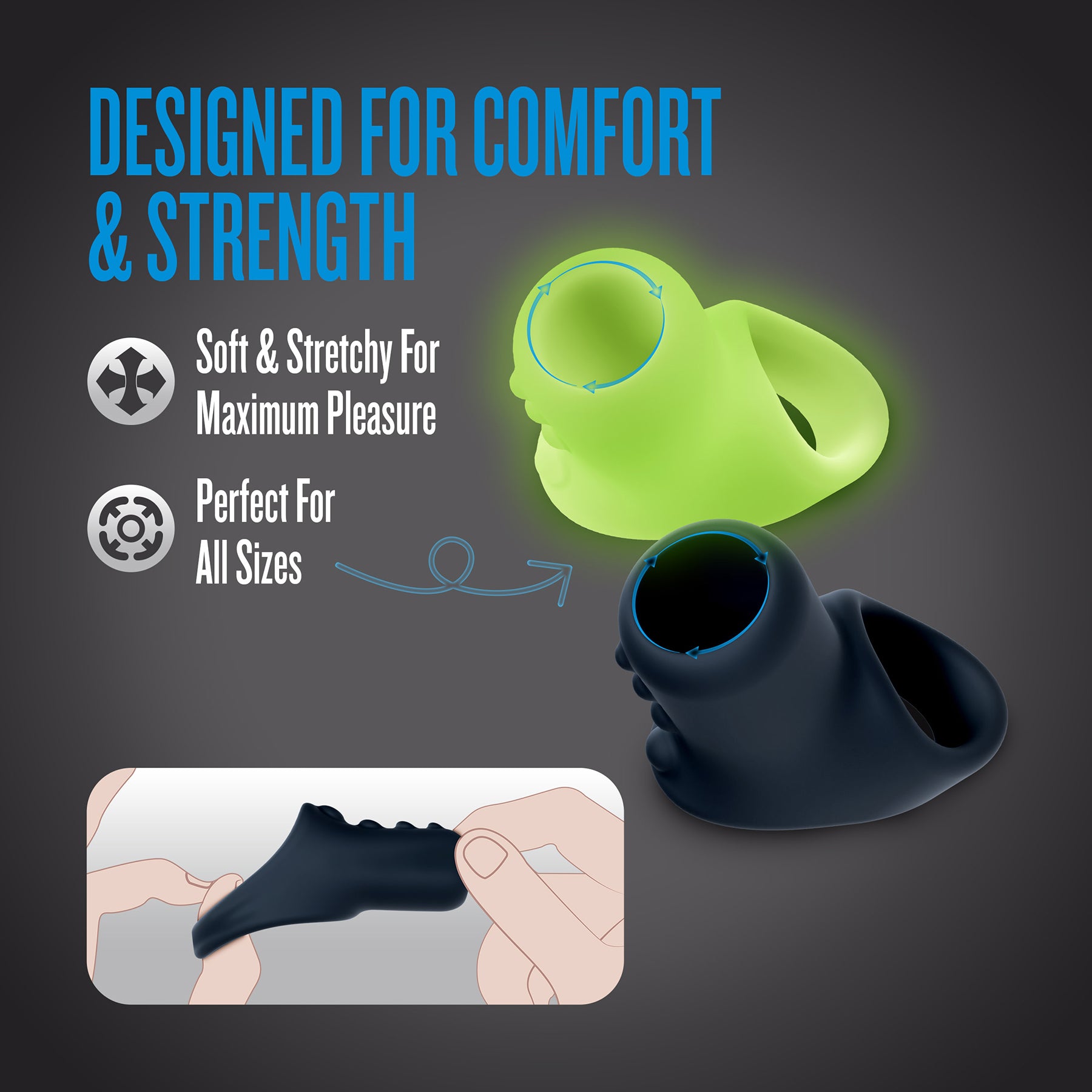 Performance Plus Launch Silicone Cock & Ball Strap By Blush