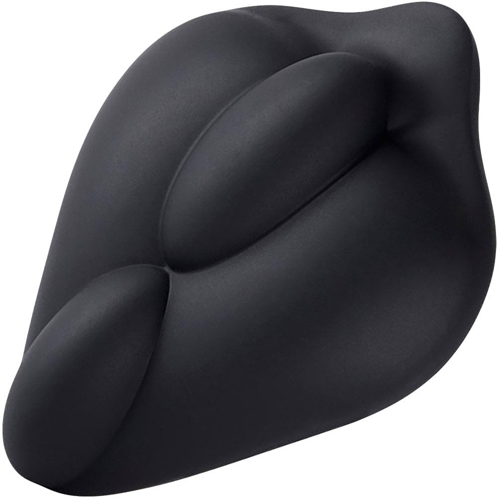 b.cush Soft Silicone Dildo Base for Harness Play By Banana Pants - Black