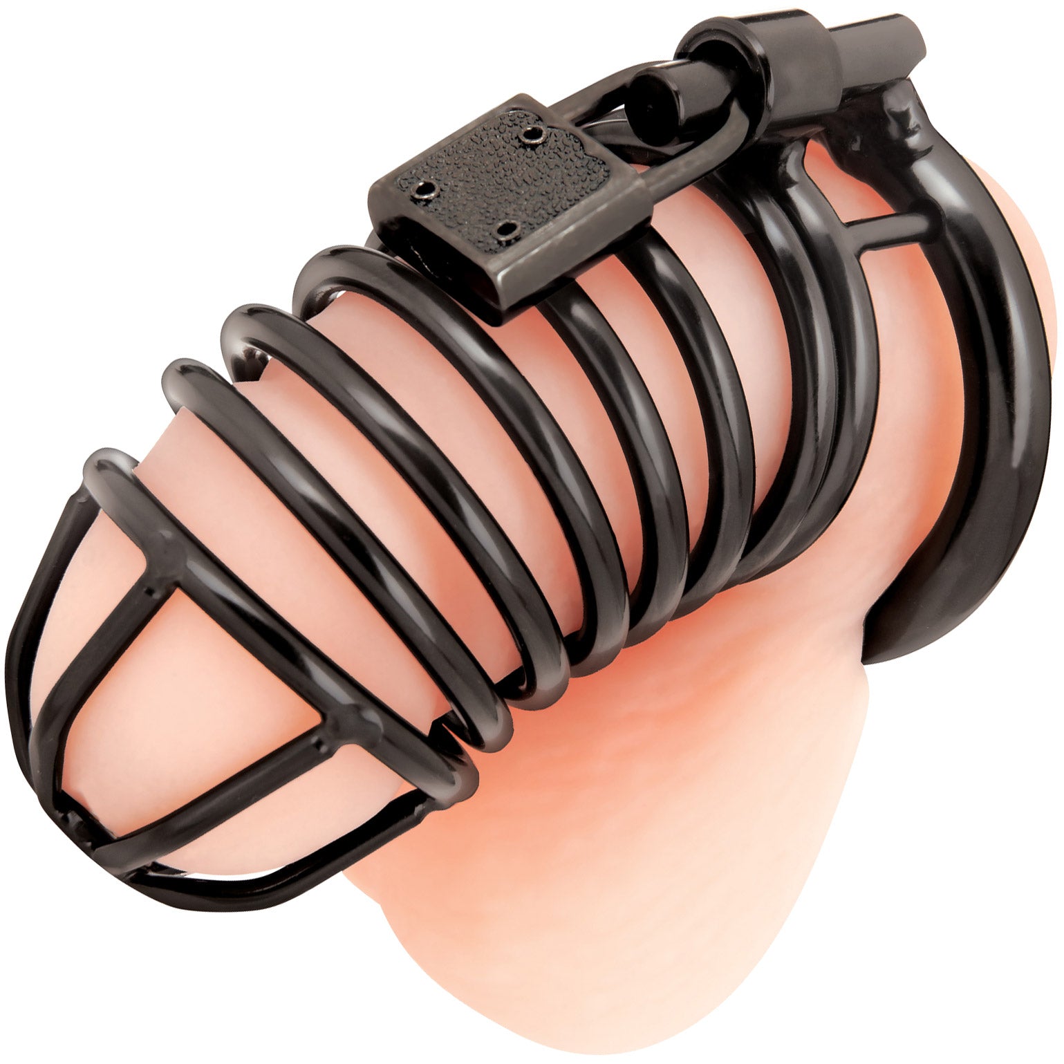 Blueline Deluxe Chastity Cock Cage With Padlock