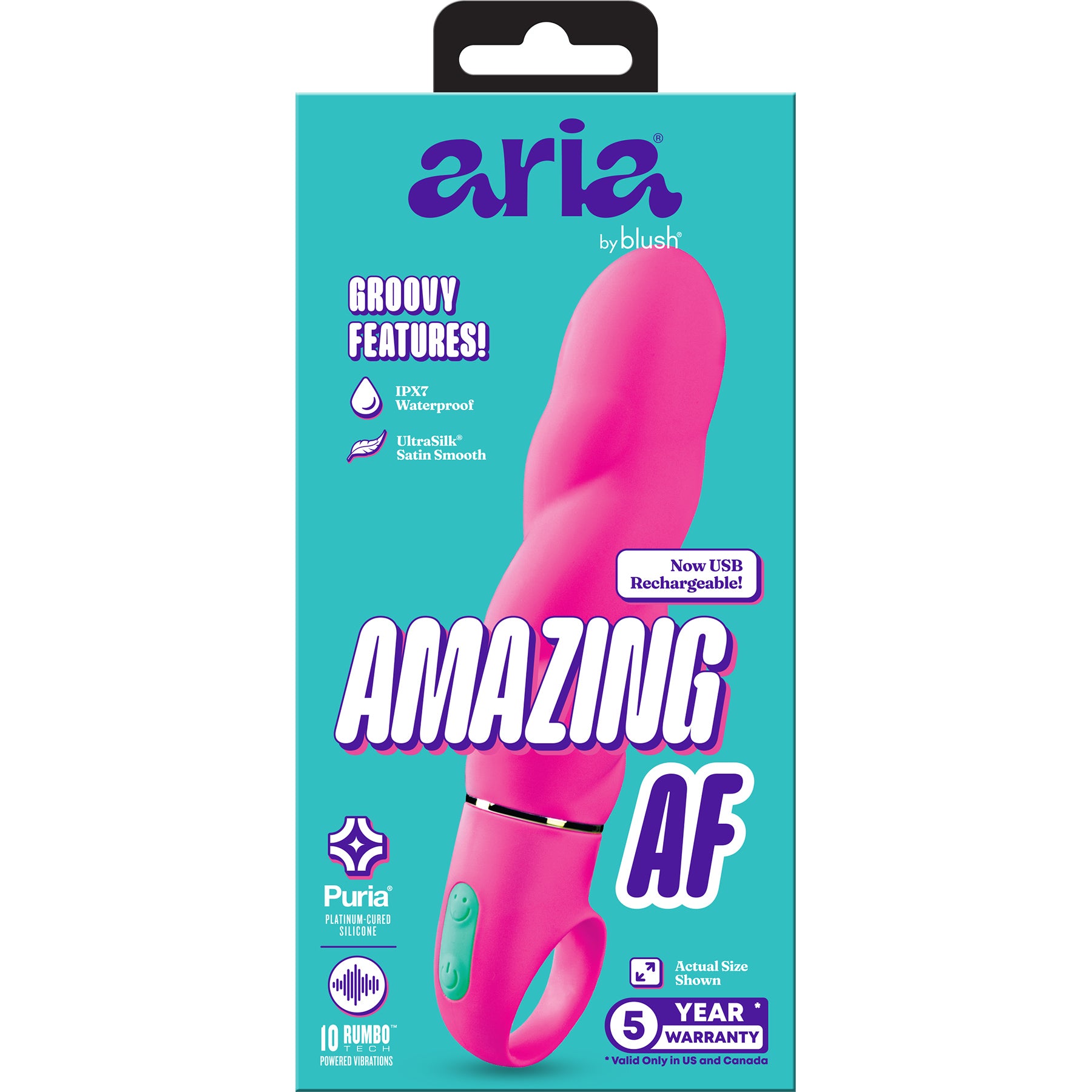 ARIA® Amazing AF 2.0 Rechargeable Silicone Vibrator By Blush
