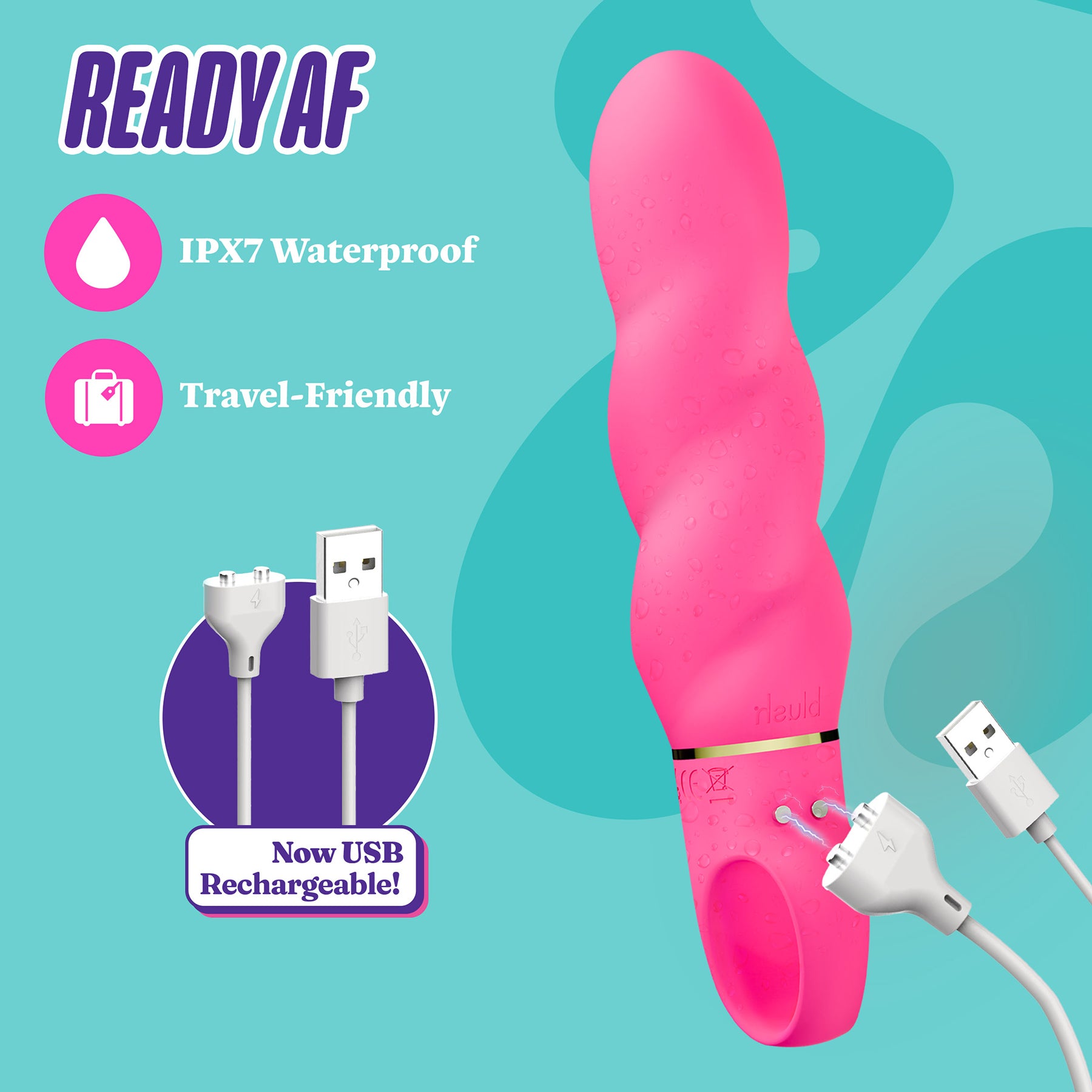 ARIA® Amazing AF 2.0 Rechargeable Silicone Vibrator By Blush