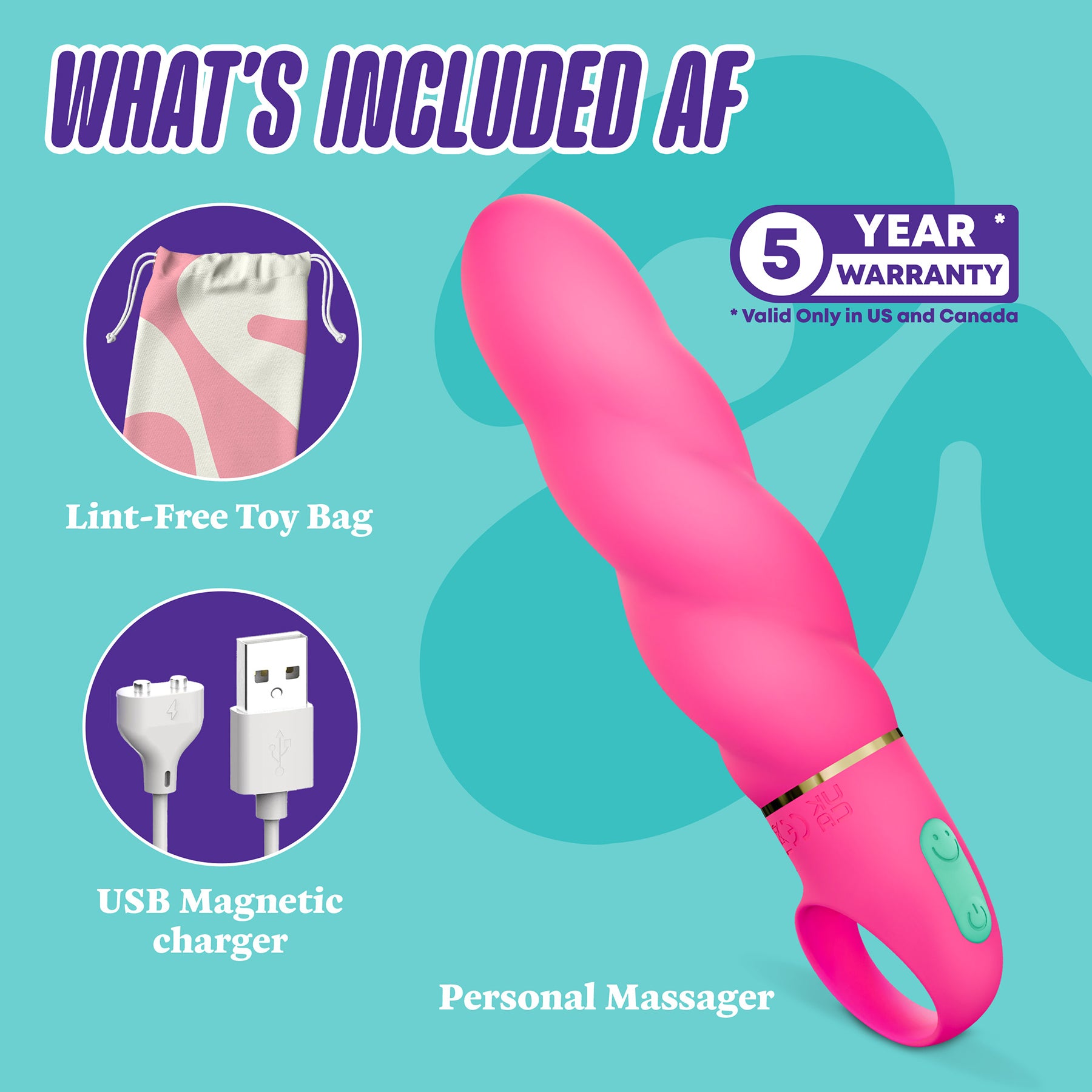 ARIA® Amazing AF 2.0 Rechargeable Silicone Vibrator By Blush