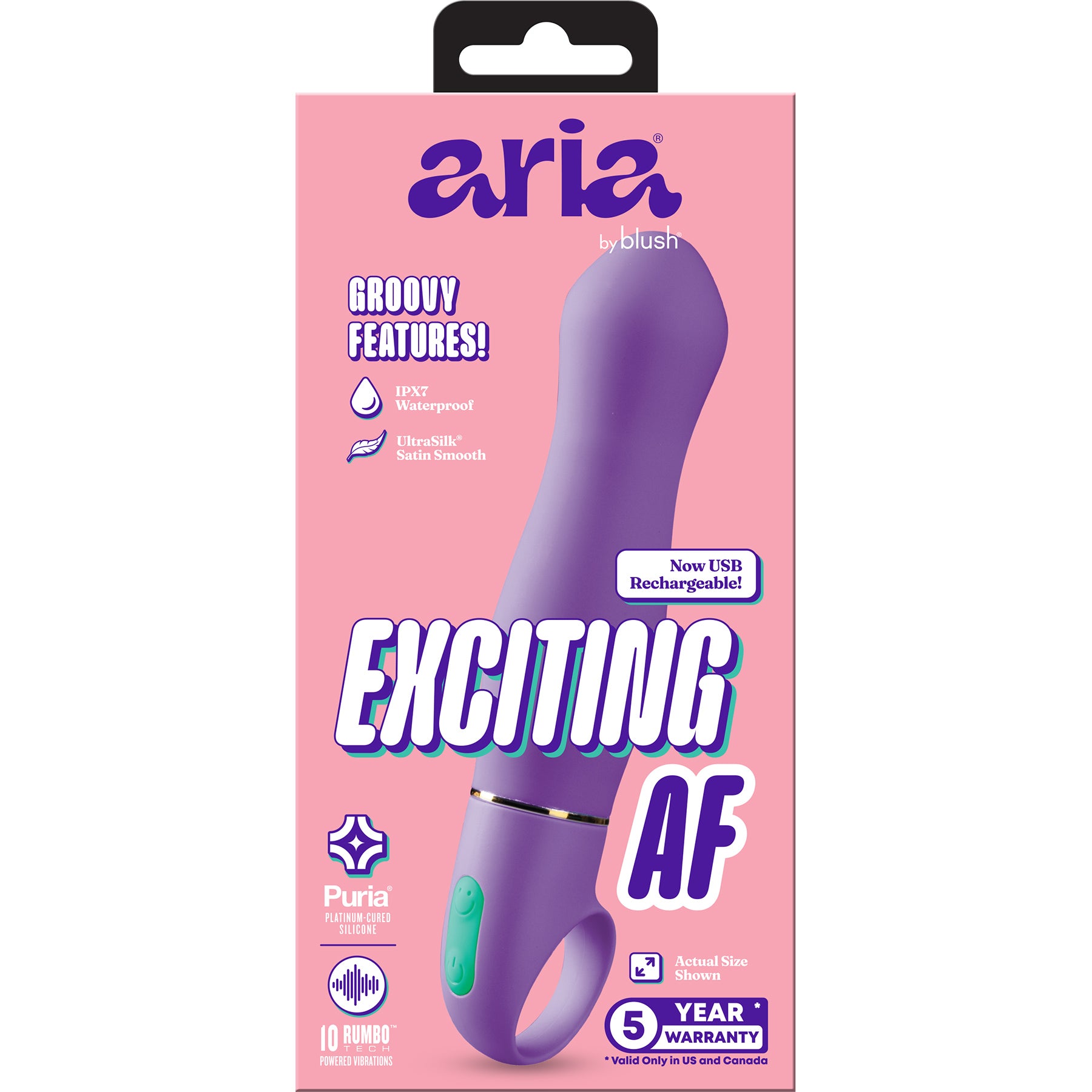 ARIA® Exciting AF 2.0 Rechargeable Silicone Vibrator By Blush