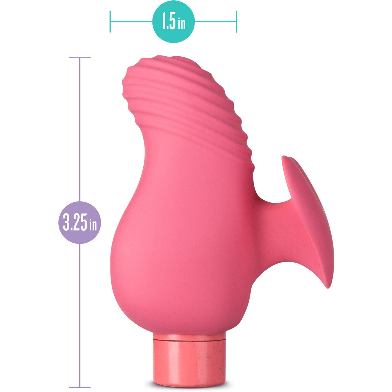 Gaia Eco Love Rechargeable Waterproof Plant Based Clitoral Vibrator By Blush - Coral