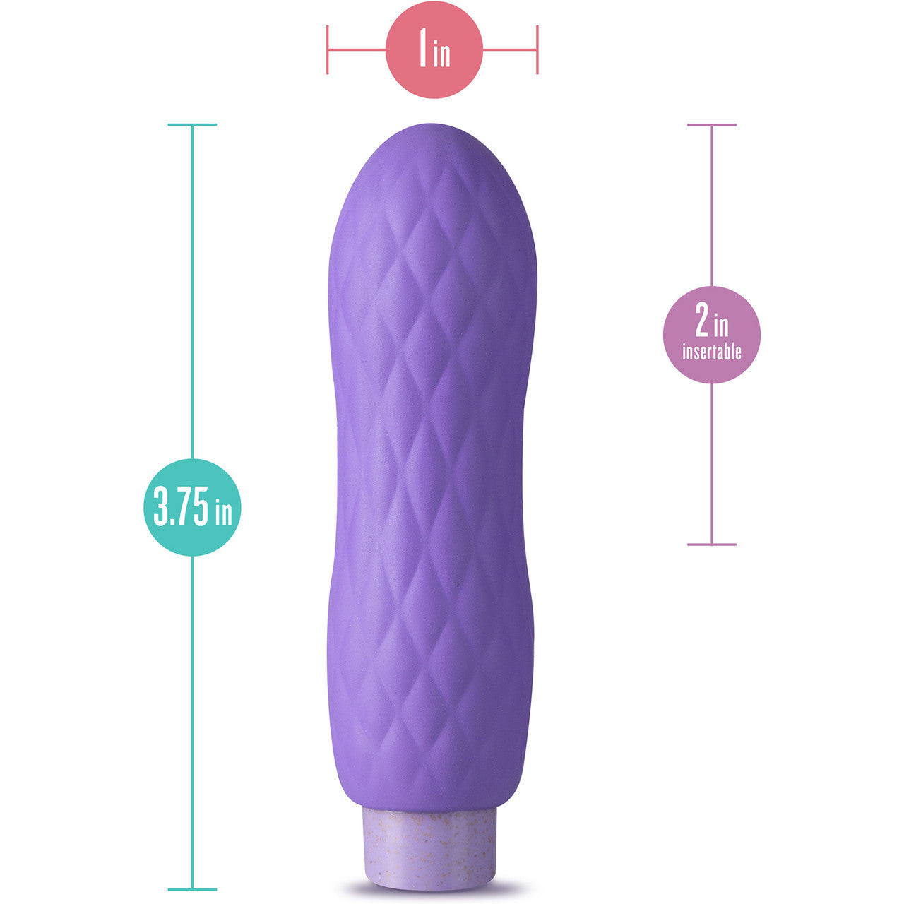 Gaia Eco Bliss Rechargeable Waterproof Plant Based Clitoral Vibrator By Blush - Lilac