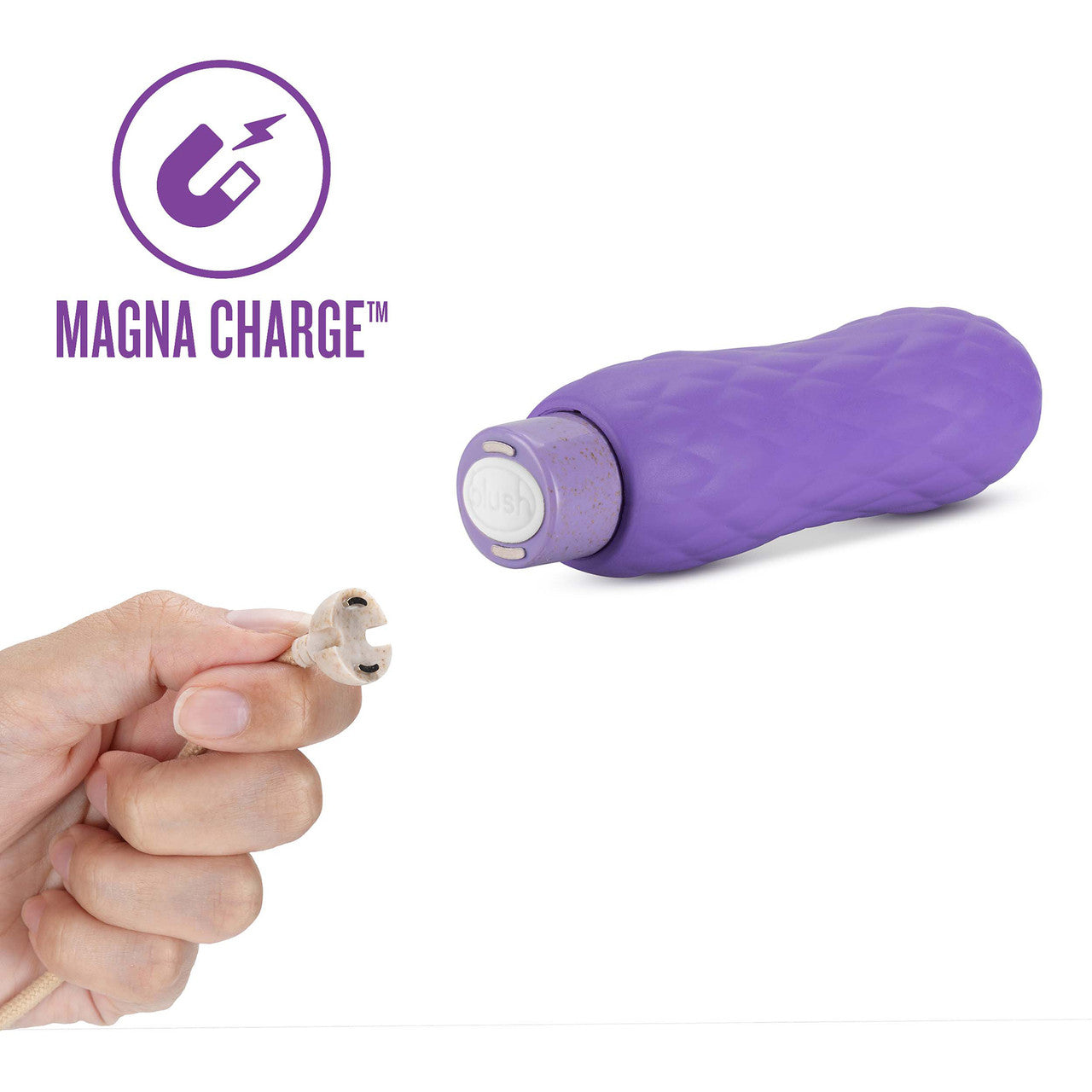 Gaia Eco Bliss Rechargeable Waterproof Plant Based Clitoral Vibrator By Blush - Lilac