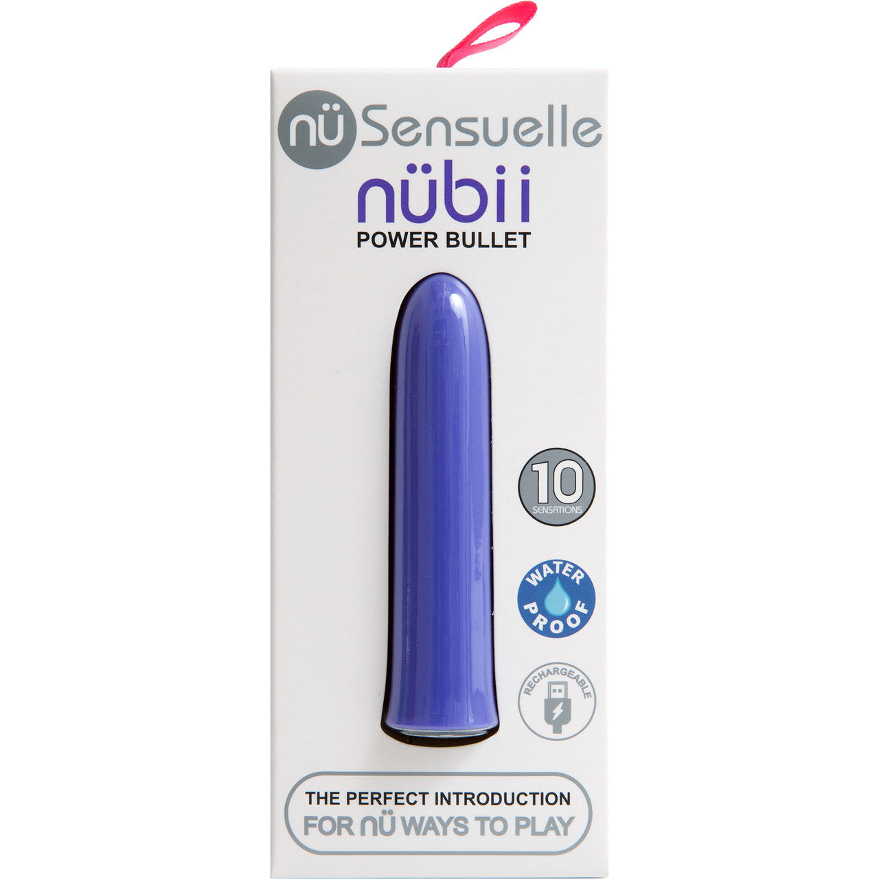 NUBII 10 Function Rechargeable Silicone Waterproof Vibrating Bullet By Nu Sensuelle - Ultra Violet