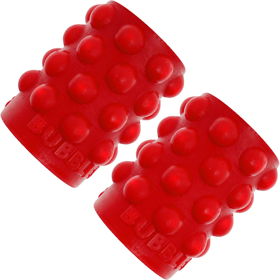Oxballs Bubbles Nipsuckers Silicone Nipple Suckers 2 Pack - Red