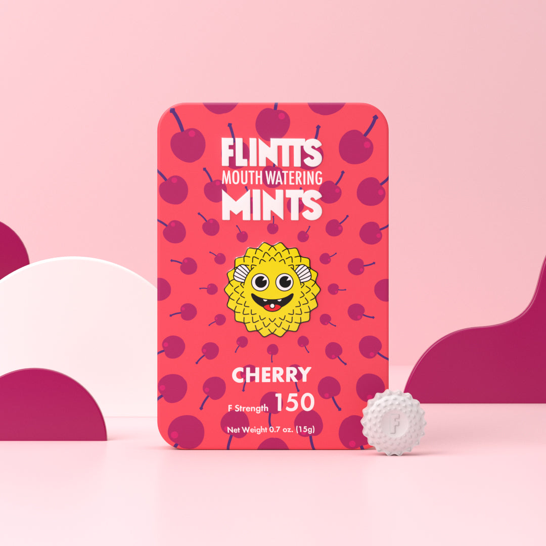 Flintts Mints Mouth Watering Oral Delights - Cherry