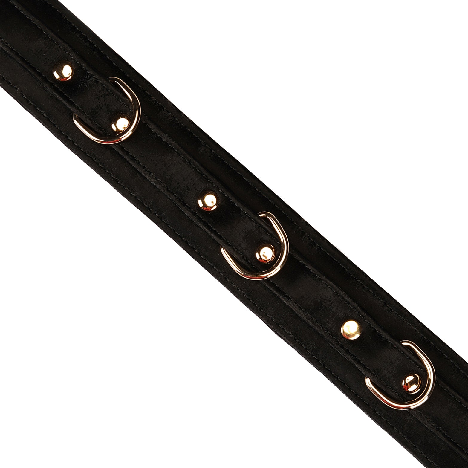 Boudoir Amor Black Collar With Gold Chain Leash By Liebe Seele