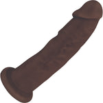FleshStixxx 7 Inch Silicone Bendable Dildo - Chocolate