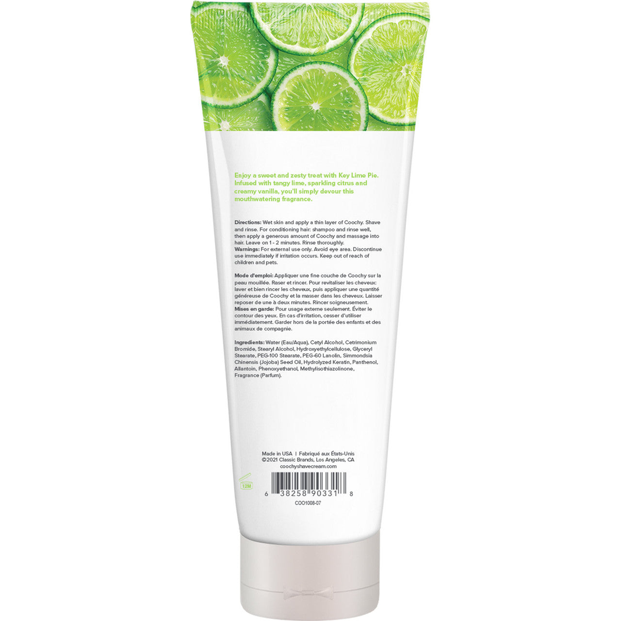 COOCHY Oh So Smooth Shave Cream - Key Lime Pie 7.2 oz (213 mL)