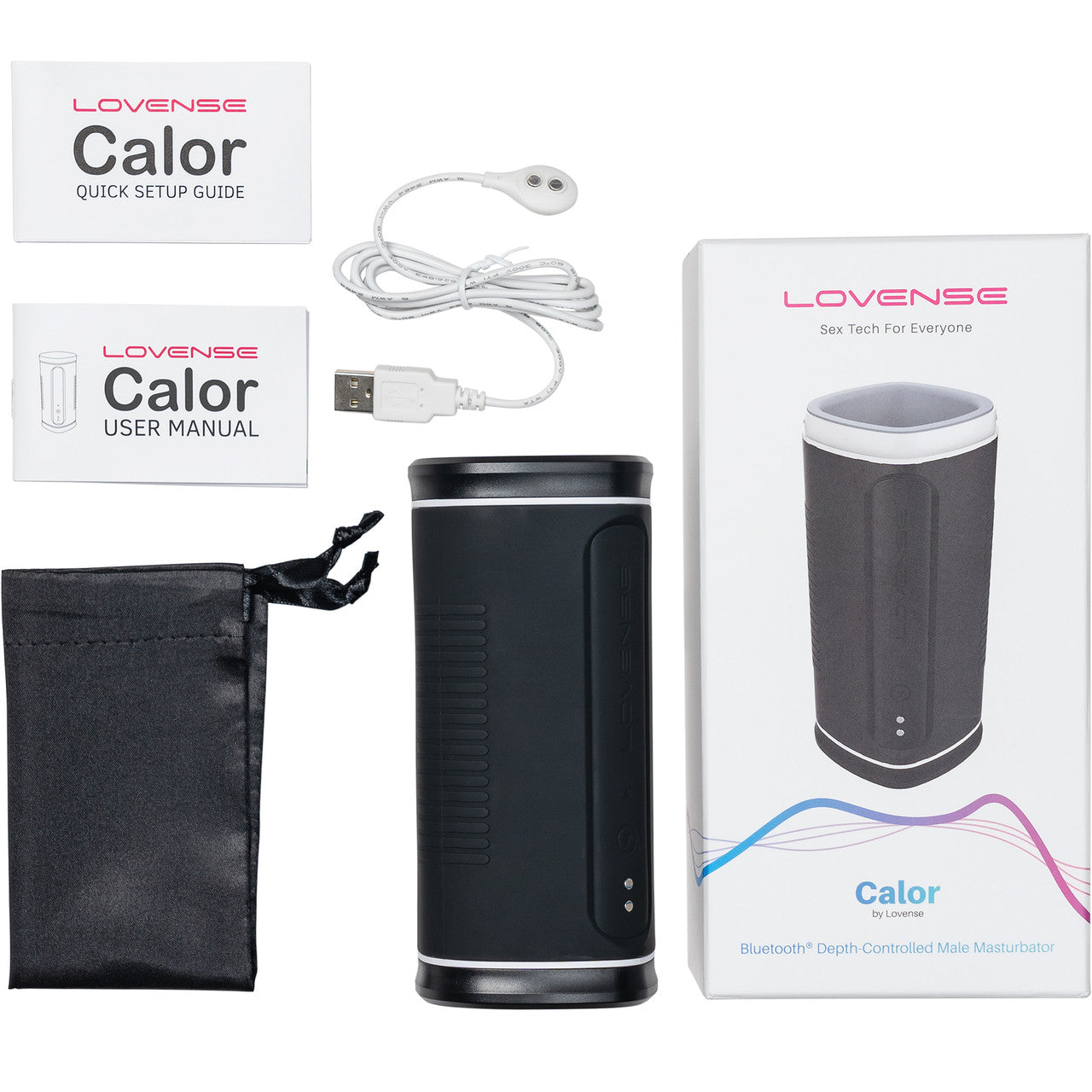 Lovense Calor Depth-Controlled App Compatible Heating & Vibrating Penis Masturbator