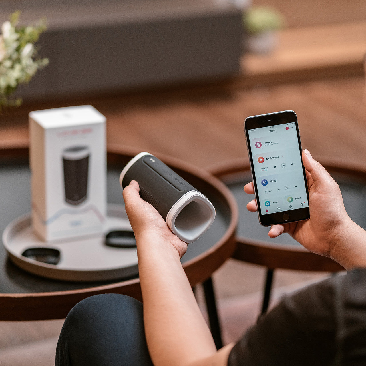 Lovense Calor Depth-Controlled App Compatible Heating & Vibrating Penis Masturbator