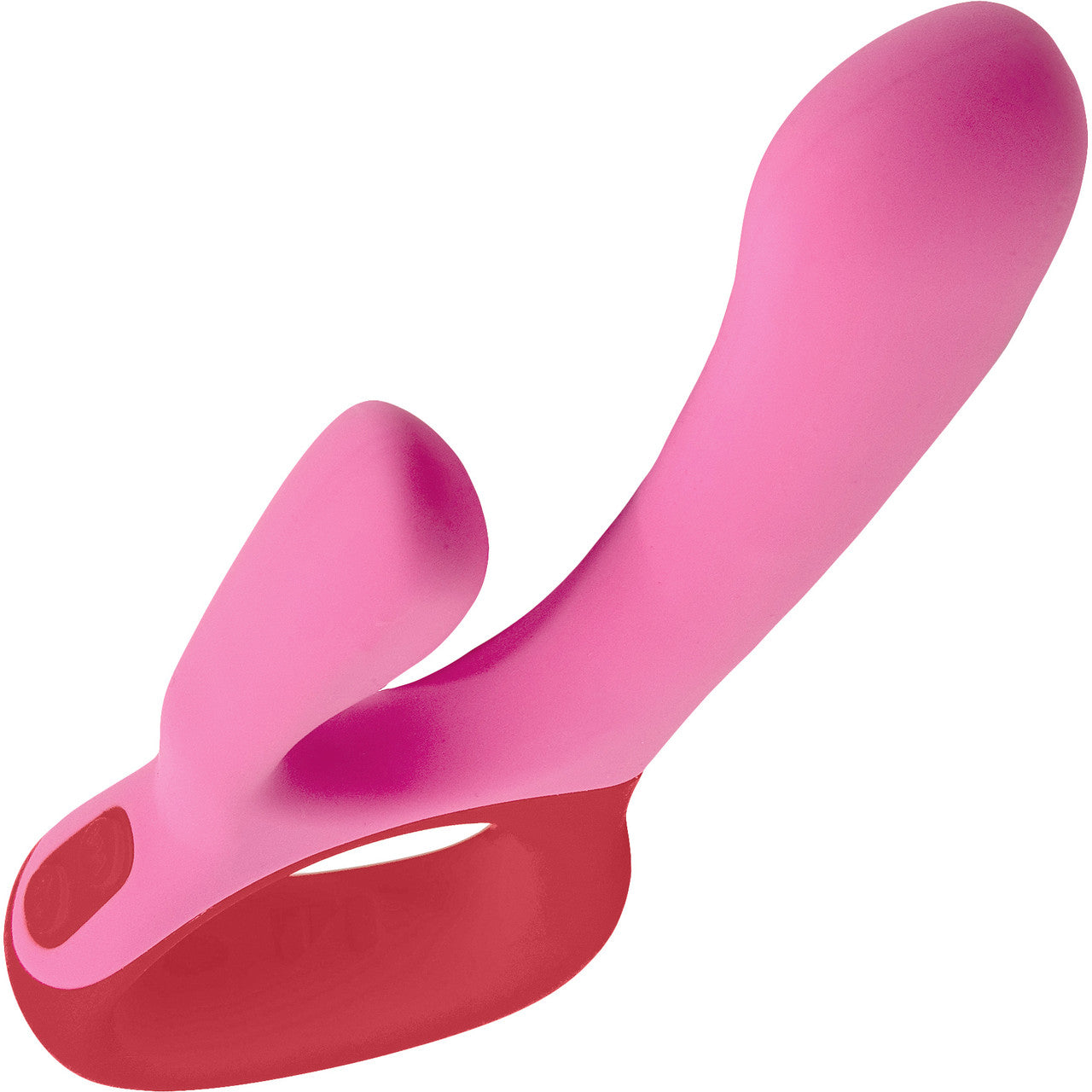 Unbound Clutch Rechargeable Waterproof Silicone Dual Stimulation Vibrator - Poppy & Cerise