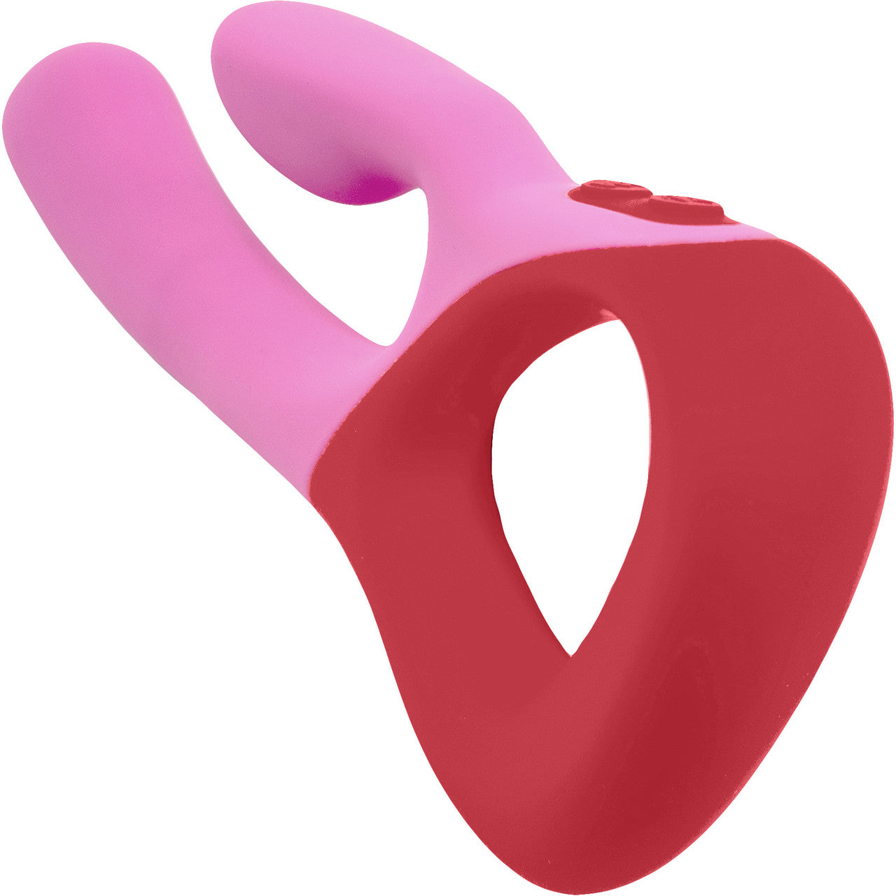 Unbound Clutch Rechargeable Waterproof Silicone Dual Stimulation Vibrator - Poppy & Cerise
