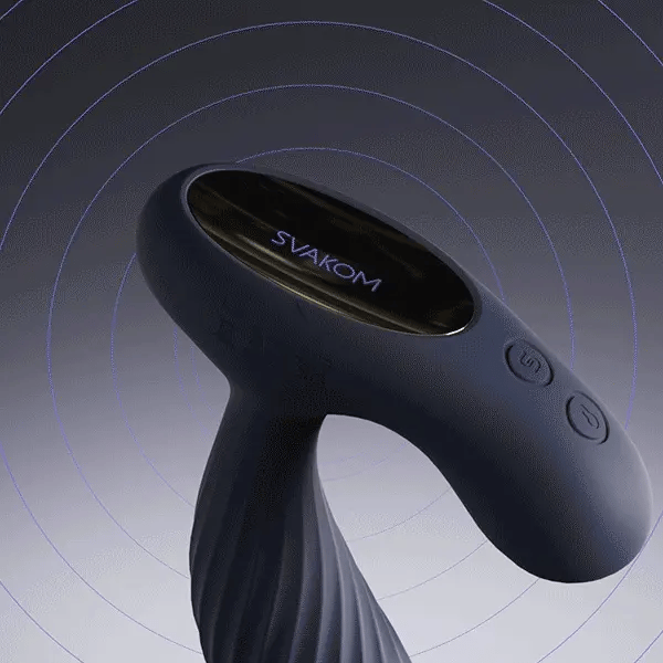 SVAKOM VICK NEO 2 Interactive Heating Silicone Prostate Vibrator With Remote - Colored Mode Light