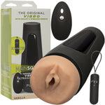 Main Squeeze Original Vibro Pussy Vibrating Penis Masturbator by Doc Johnson - Vanilla