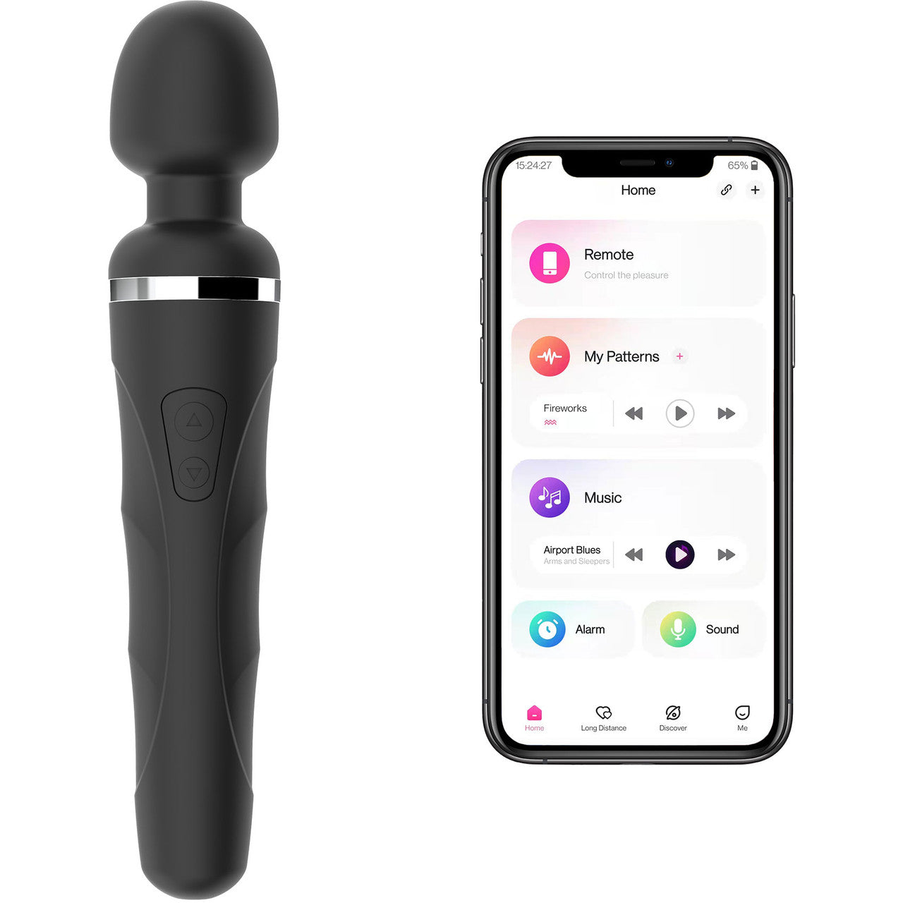 Lovense Domi 2 Silicone Rechargeable App Compatible Vibrating Mini Wand