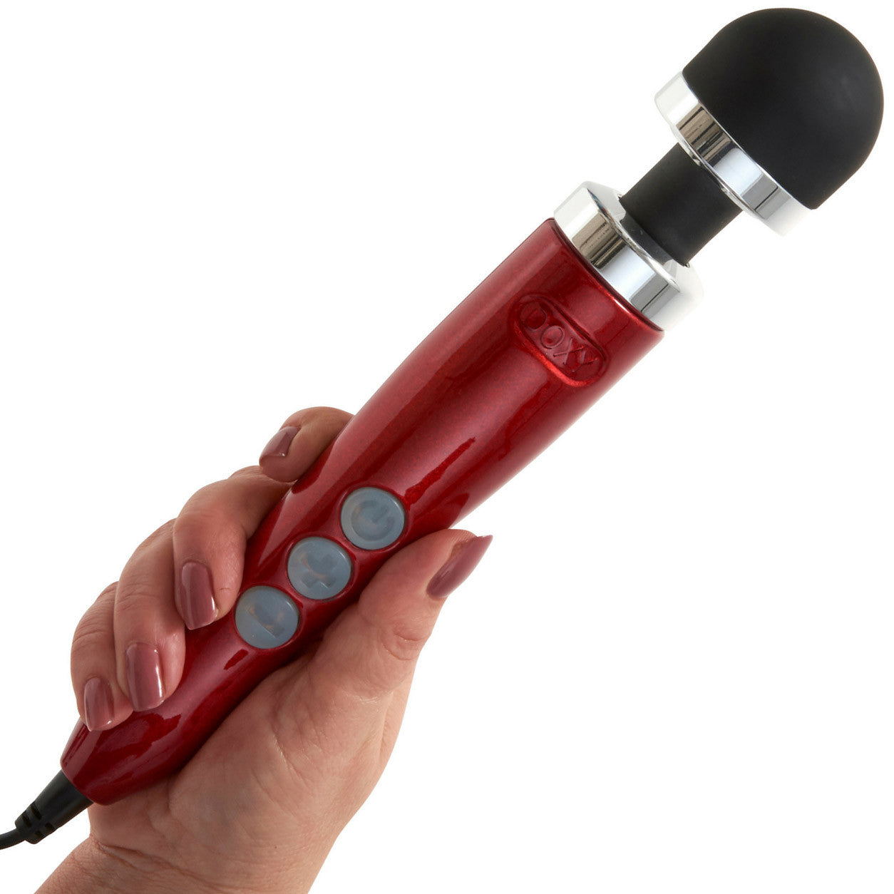 Doxy Die Cast 3 Extra Powerful Massage Wand Vibrator - Candy Red