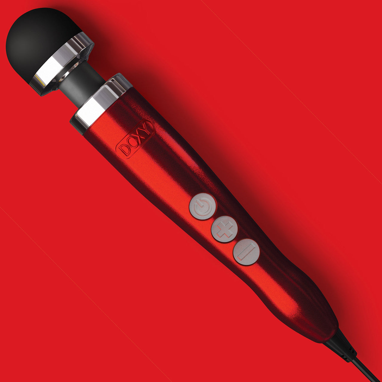 Doxy Die Cast 3 Extra Powerful Massage Wand Vibrator - Candy Red
