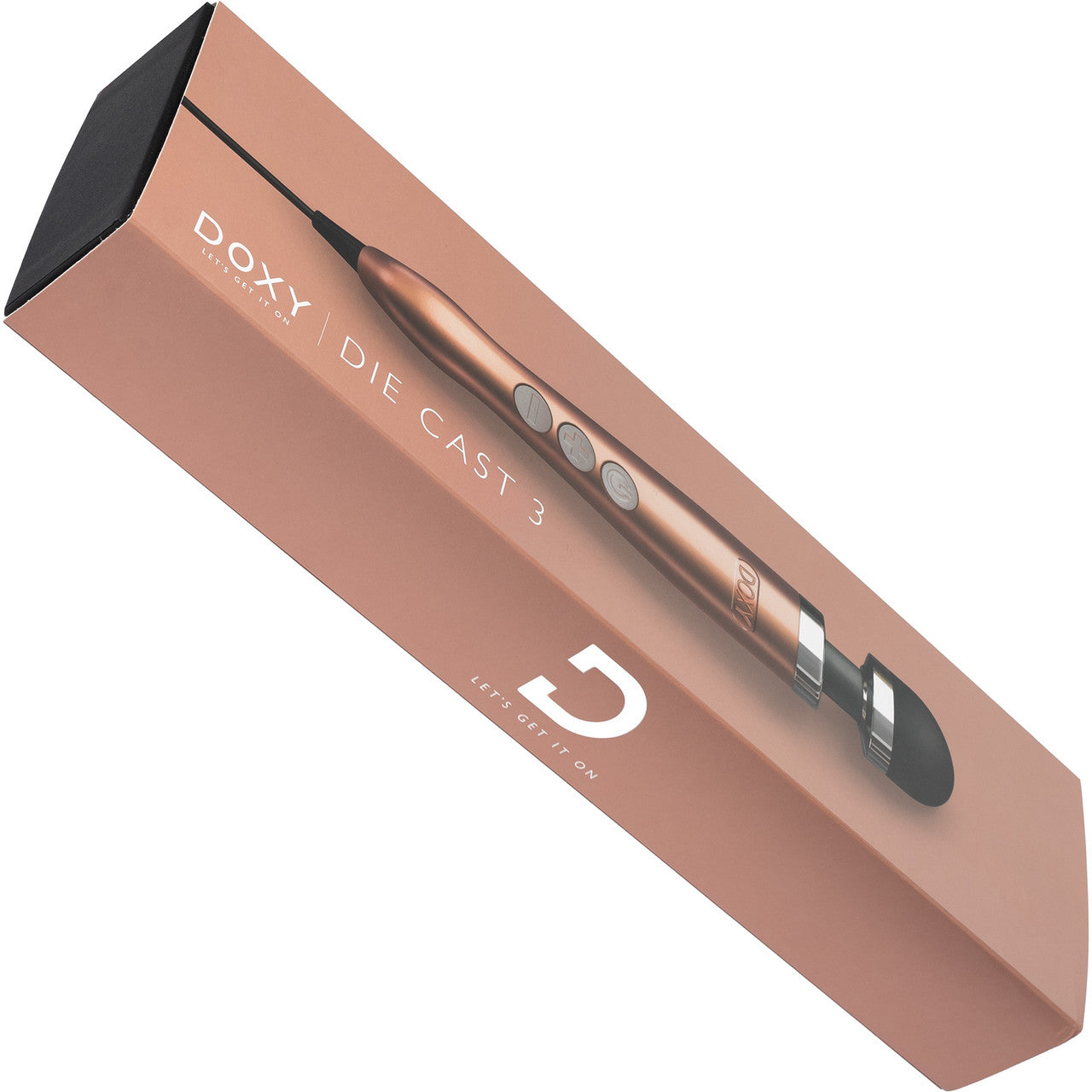 Doxy Die Cast 3 Extra Powerful Massage Wand Vibrator - Rose Gold