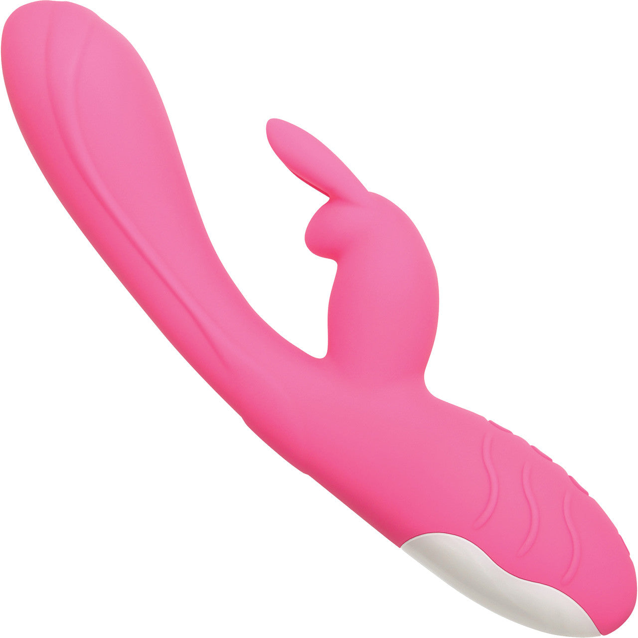 Bunny Kisses Rechargeable Waterproof Silicone Rabbit Style Vibrator By Evolved Novelties - Pink