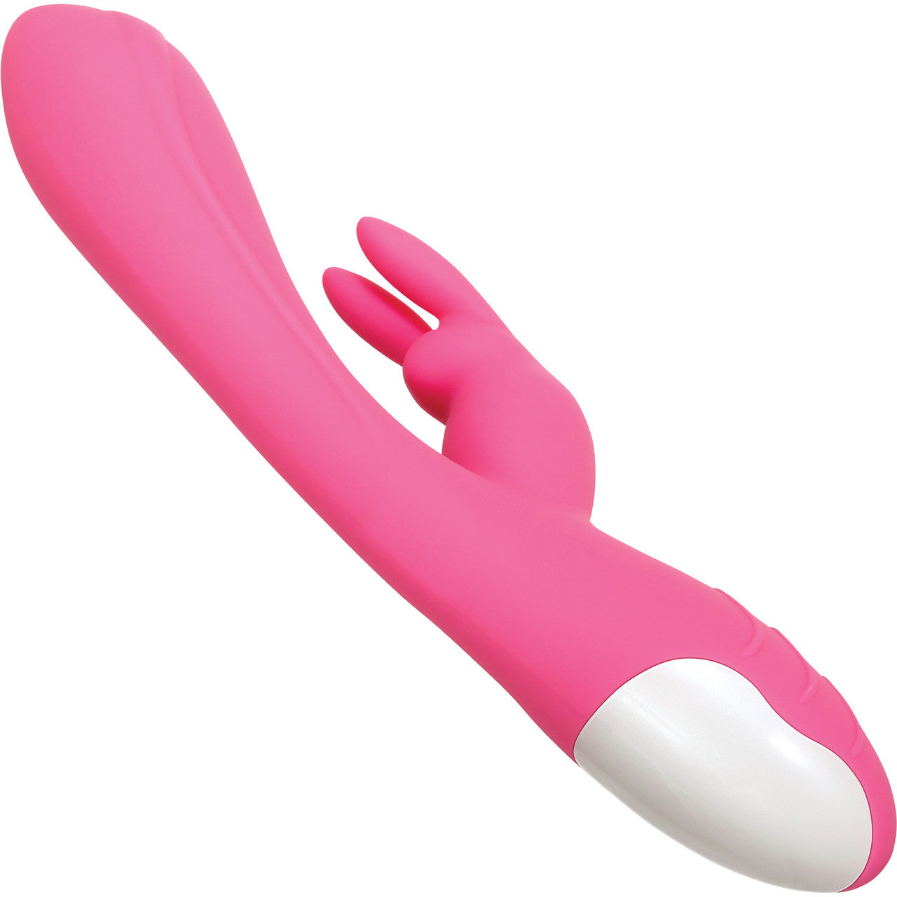 Bunny Kisses Rechargeable Waterproof Silicone Rabbit Style Vibrator By Evolved Novelties - Pink