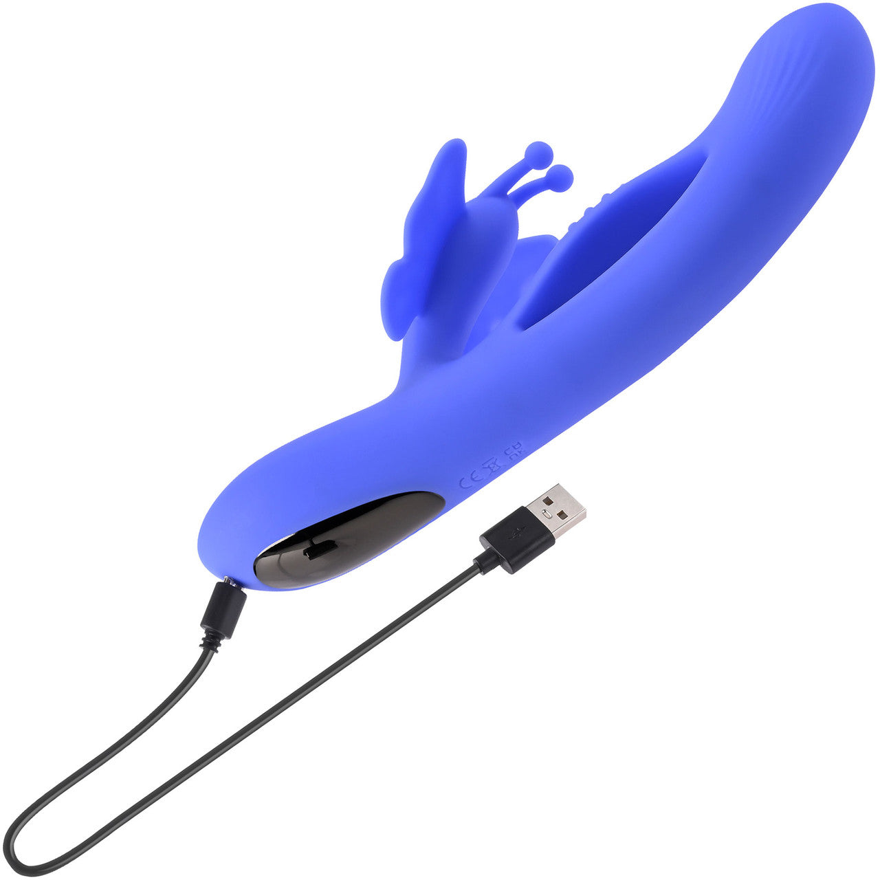 Butterfly Dreams Rechargeable Waterproof Silicone Dual Stimulating Vibrator By Evolved Novelties
