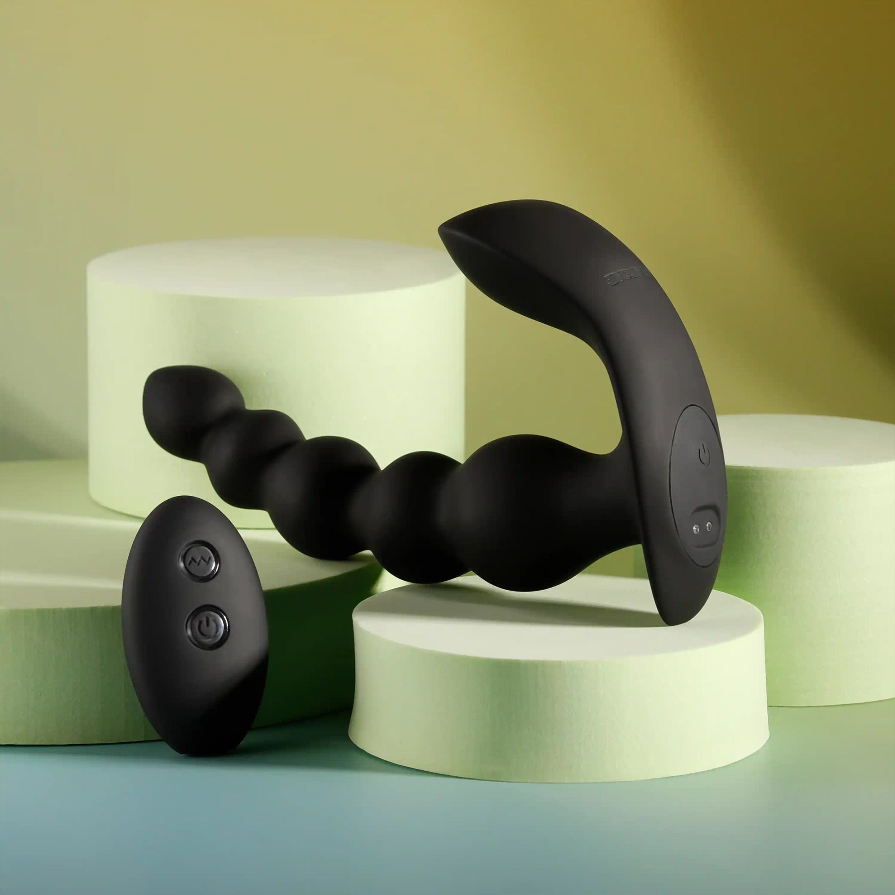 Bead Me Up Rechargeable Silicone Vibrating Anal Beads With Remote By Evolved Novelties