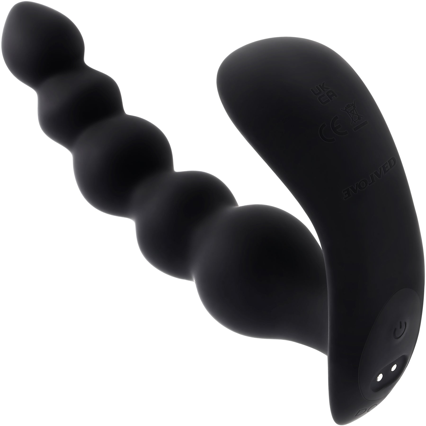 Bead Me Up Rechargeable Silicone Vibrating Anal Beads With Remote By Evolved Novelties