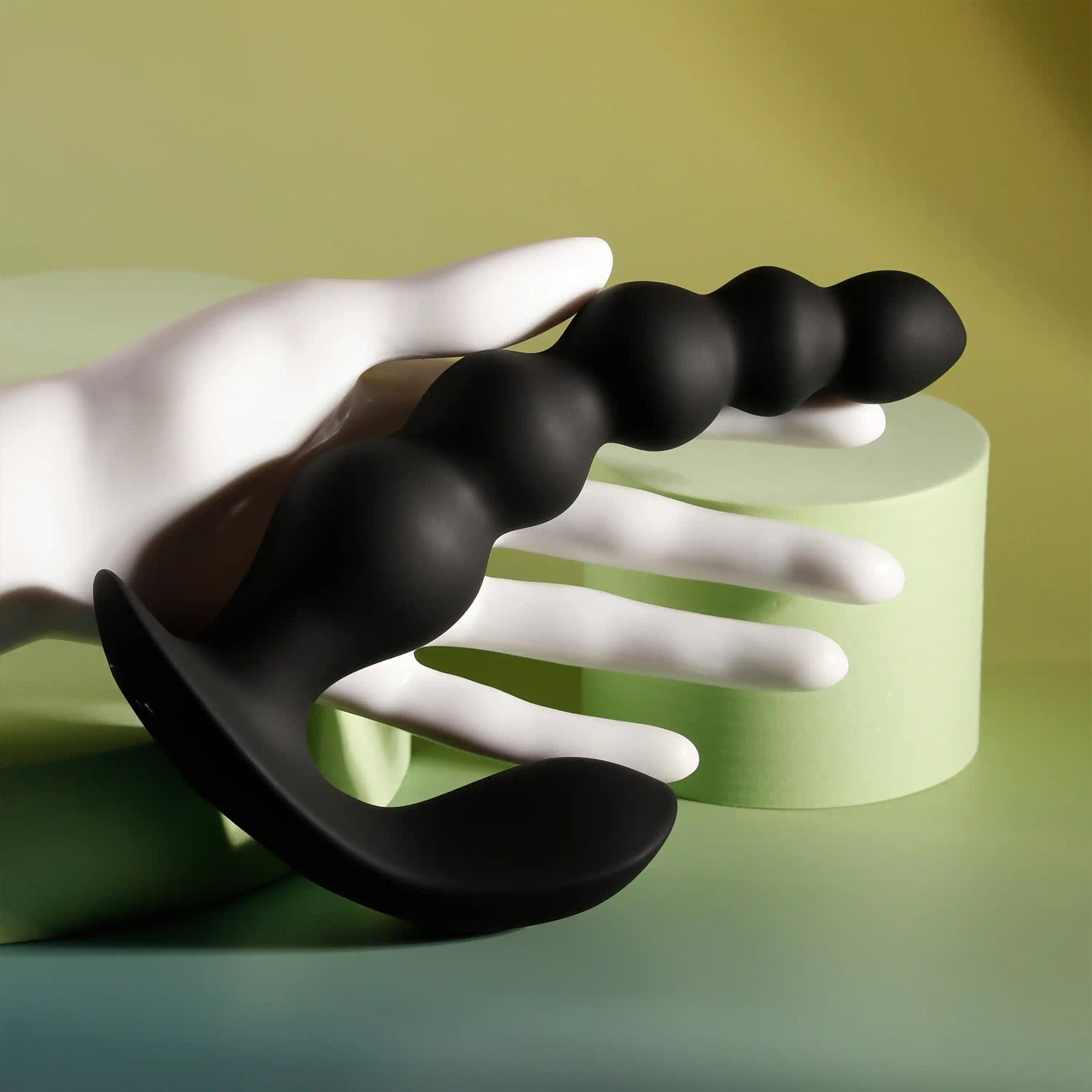 Bead Me Up Rechargeable Silicone Vibrating Anal Beads With Remote By Evolved Novelties