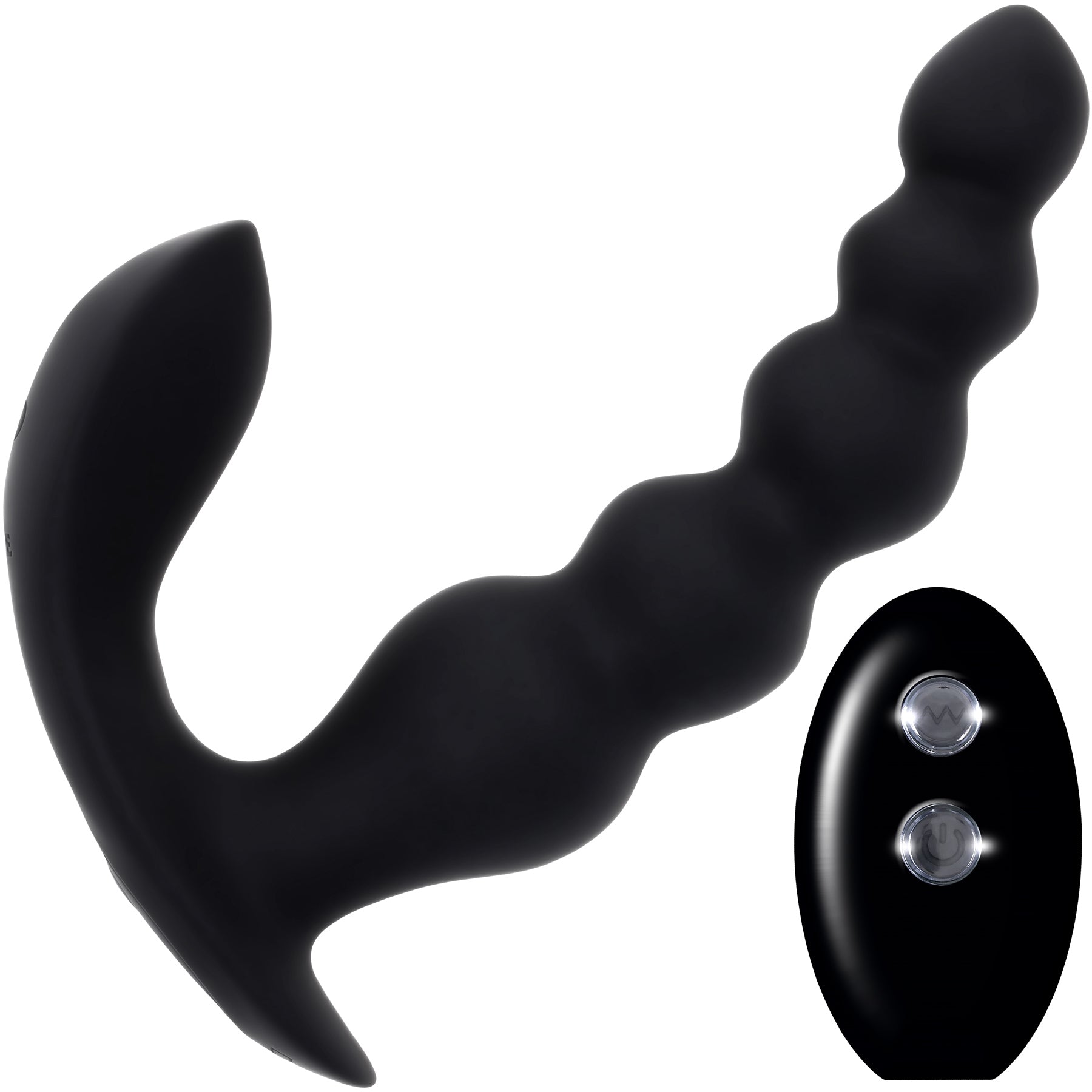 Bead Me Up Rechargeable Silicone Vibrating Anal Beads With Remote By Evolved Novelties