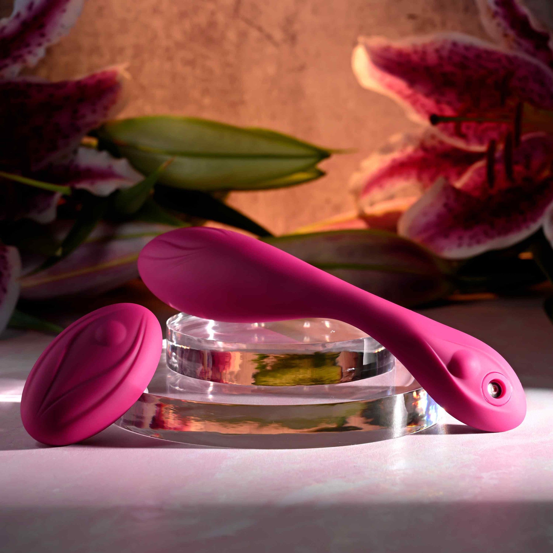 Cherry Pose Rechargeable Silicone Posable Vibrator With Remote By Evolved Novelties