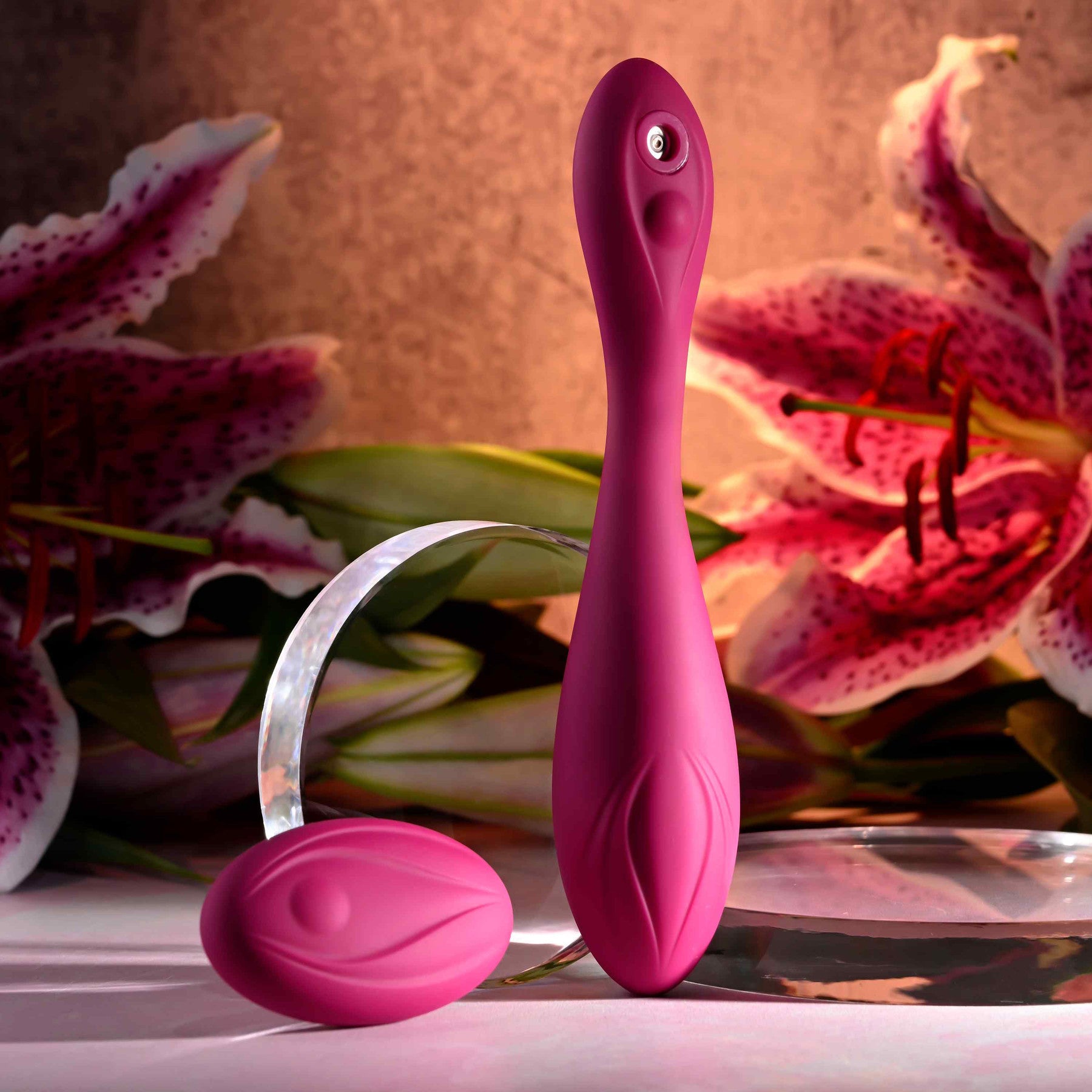 Cherry Pose Rechargeable Silicone Posable Vibrator With Remote By Evolved Novelties