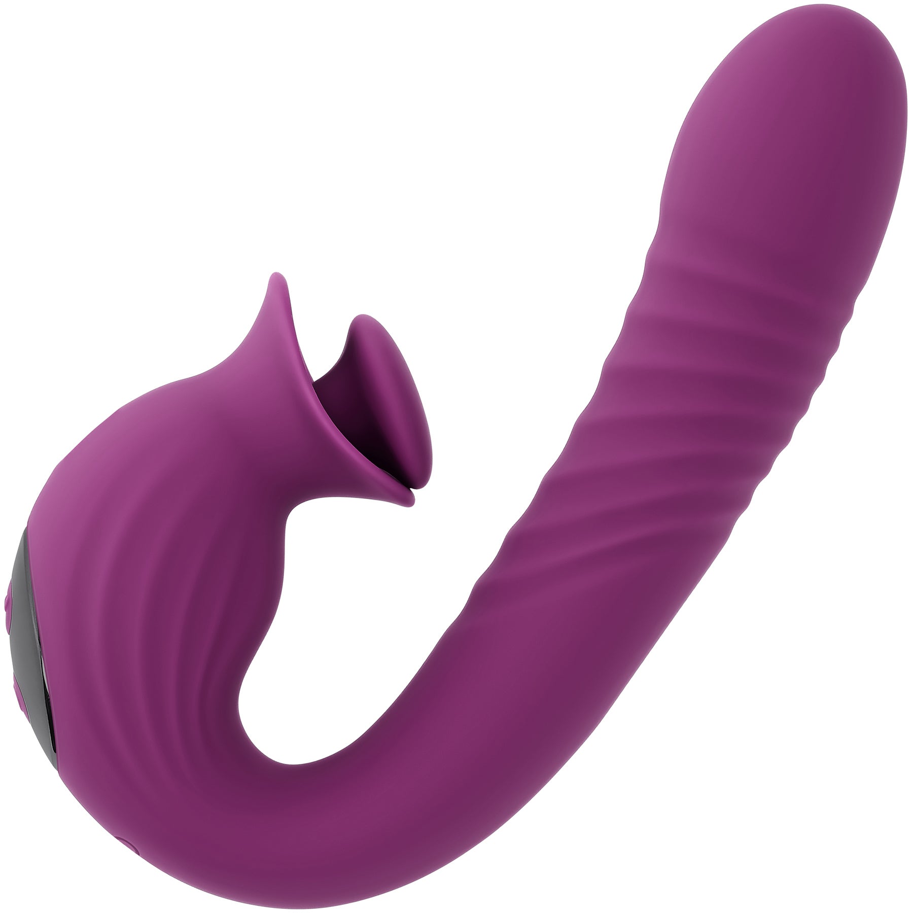 Deep Ecstasy Thrusting Vibrator With Rotating Clitoral Stimulator