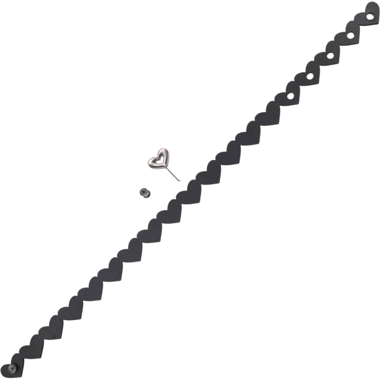 Sex & Mischief Heart Day Collar By Sportsheets - Black