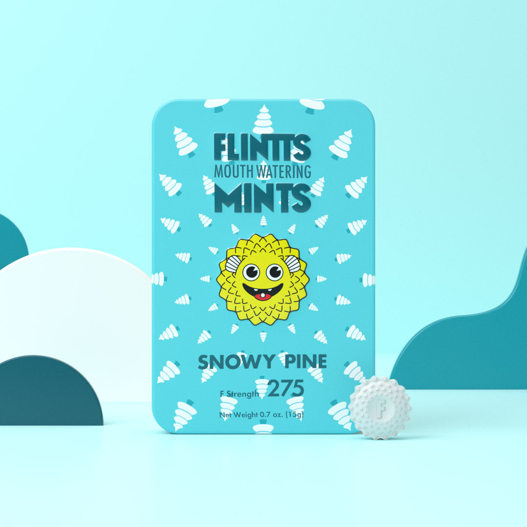 Flintts Mints Mouth Watering Oral Delights - Snowy Pine
